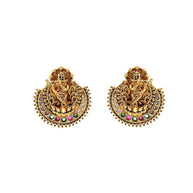 Krishna's Radiance: Antique Jhumka Elegance