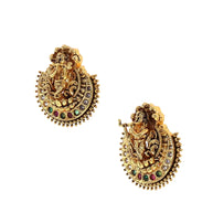 Krishna's Radiance: Antique Jhumka Elegance