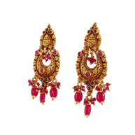 Royal Red Chandbalis by Devah
