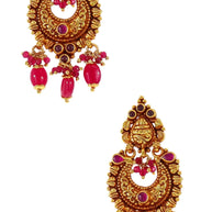 Royal Red Chandbalis by Devah
