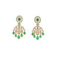 Emerald Elegance: Bridal Glow Necklace