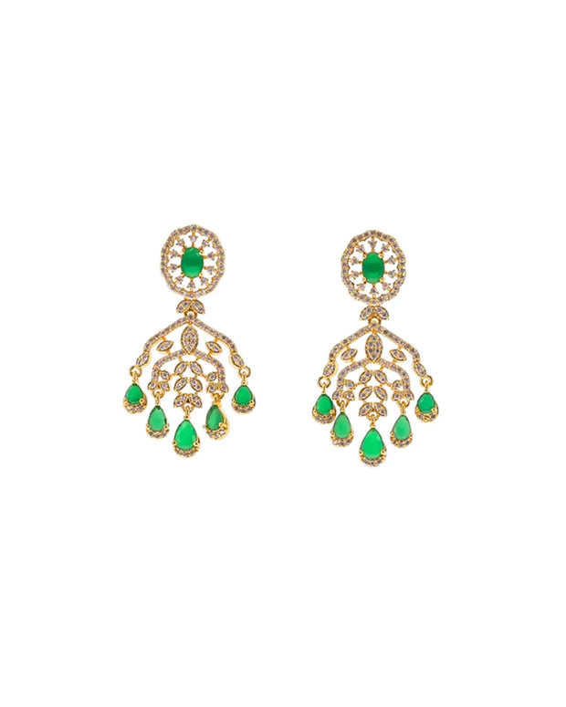 Emerald Elegance: Bridal Glow Necklace