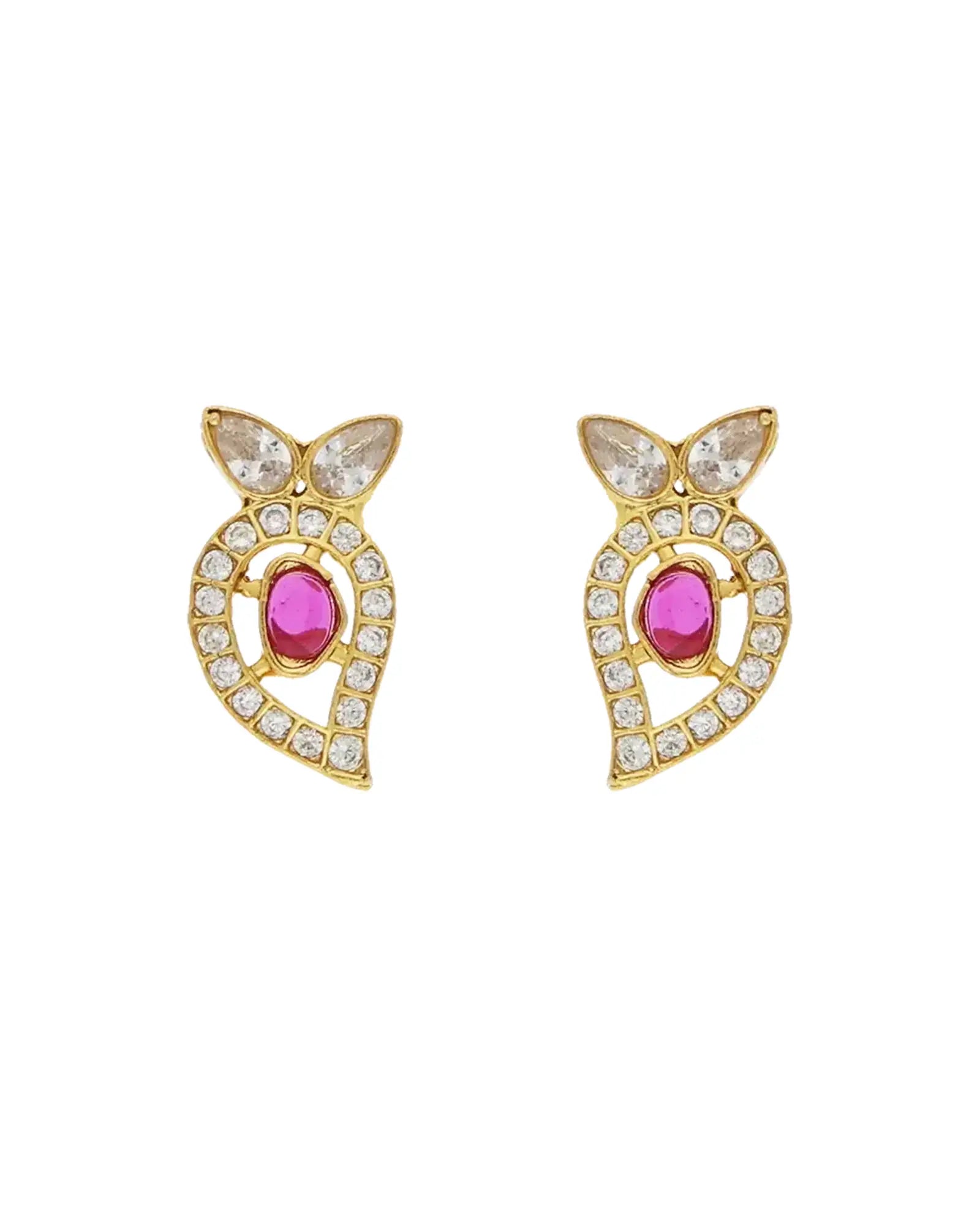 Royal Mango Blossom Ear Studs