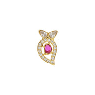 Royal Mango Blossom Ear Studs