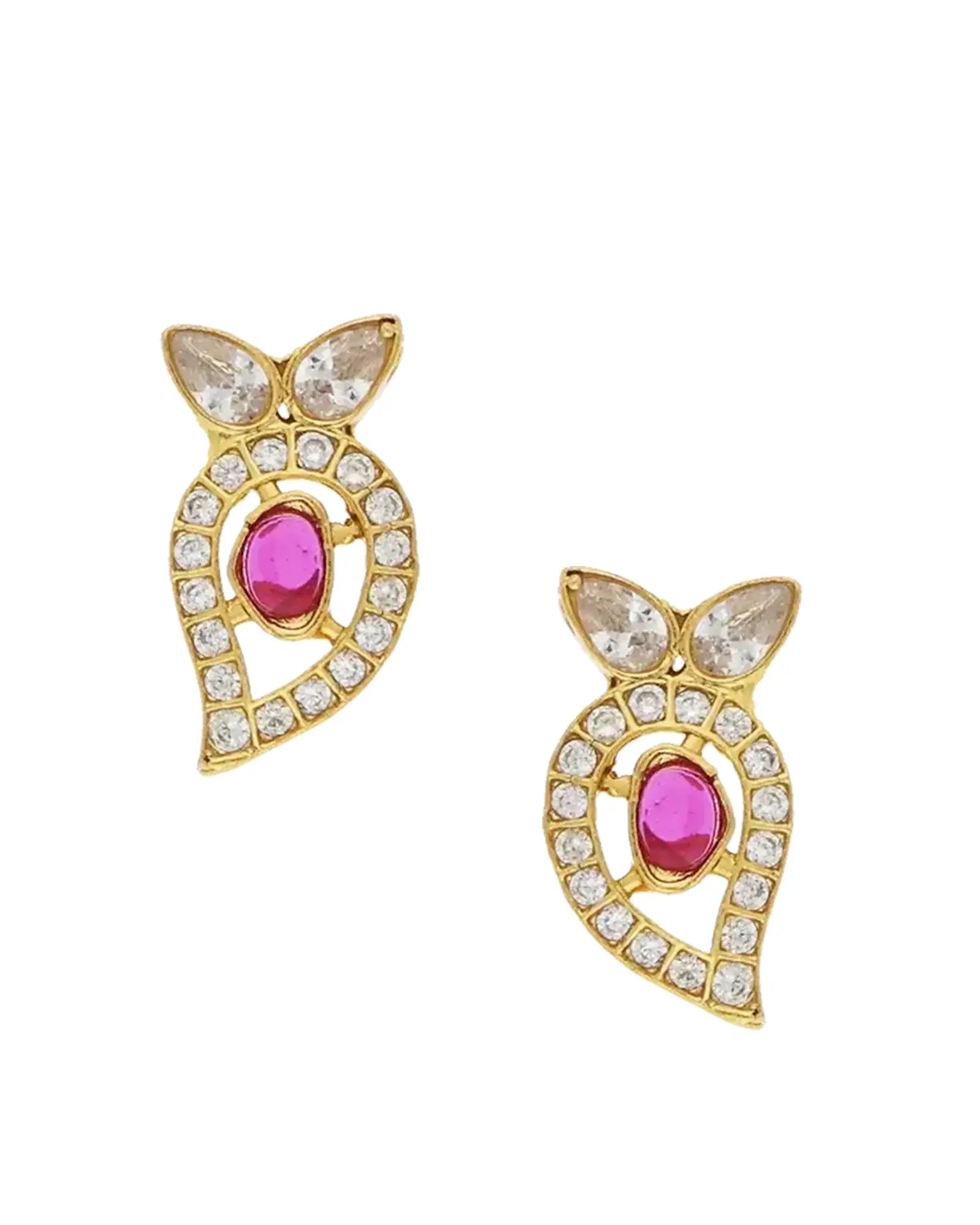 Royal Mango Blossom Ear Studs