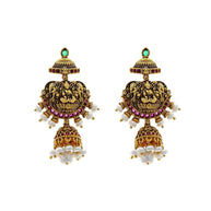 Radiant Lakshmi Jhumkas: Timeless Elegance