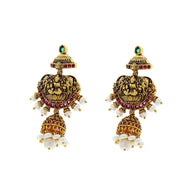 Radiant Lakshmi Jhumkas: Timeless Elegance