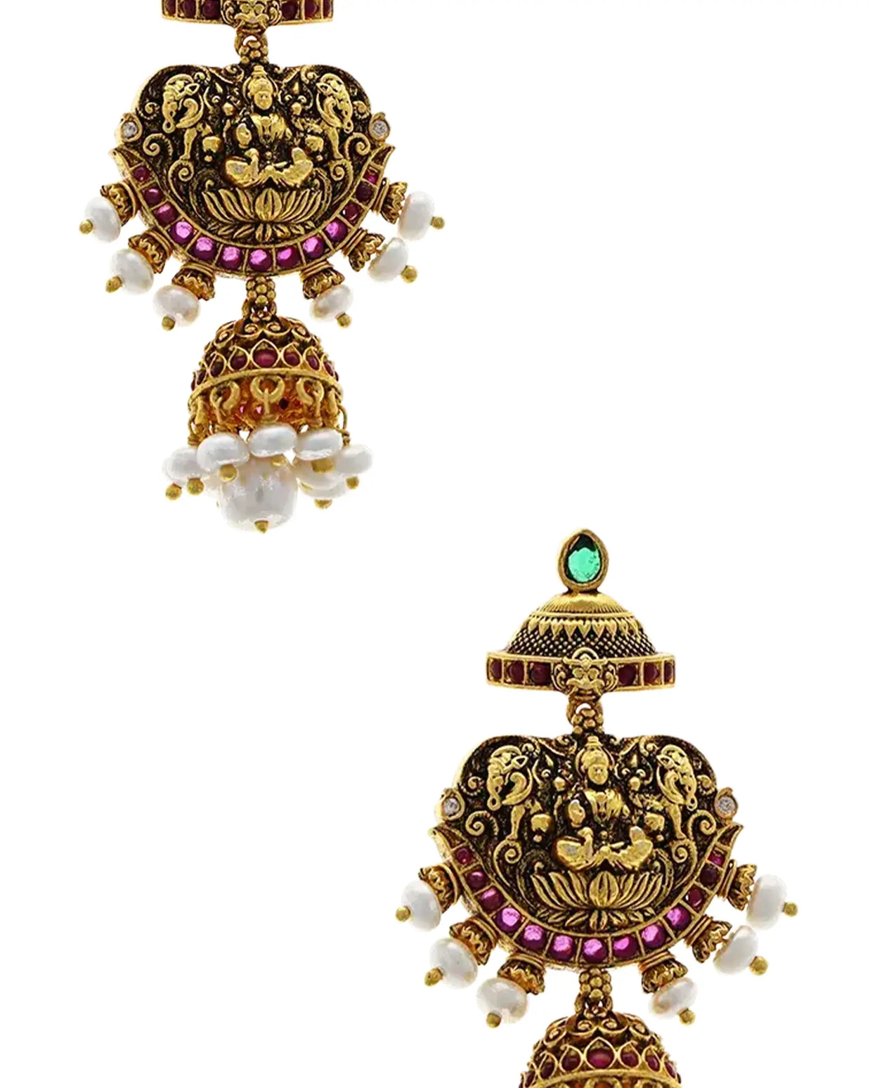 Radiant Lakshmi Jhumkas: Timeless Elegance