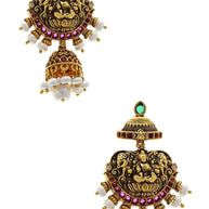 Radiant Lakshmi Jhumkas: Timeless Elegance