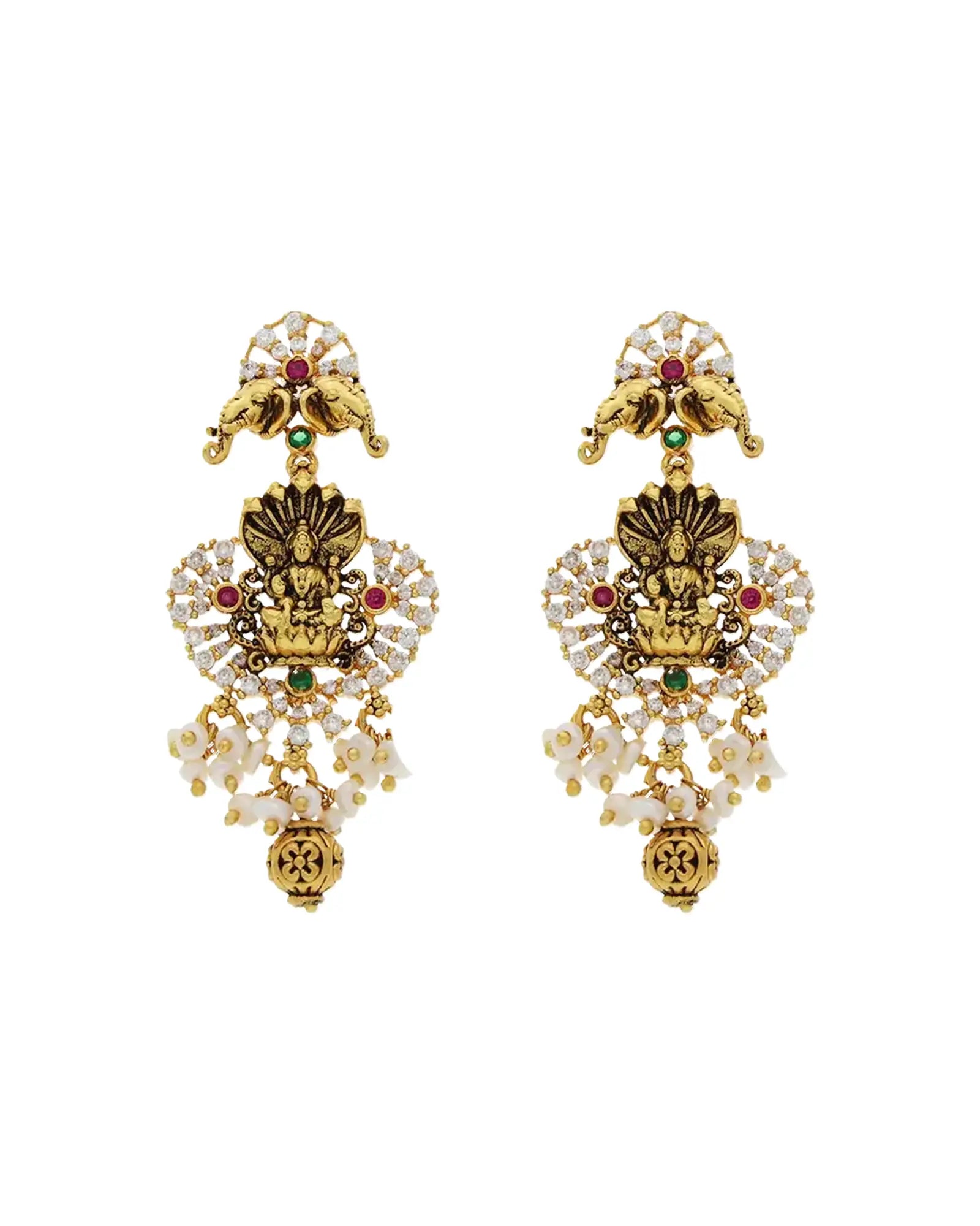 Vintage Lakshmi Jhumkas: Royal Elegance