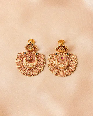 Antique Lakshmi Kaas Jhumki in 92.5 Silver