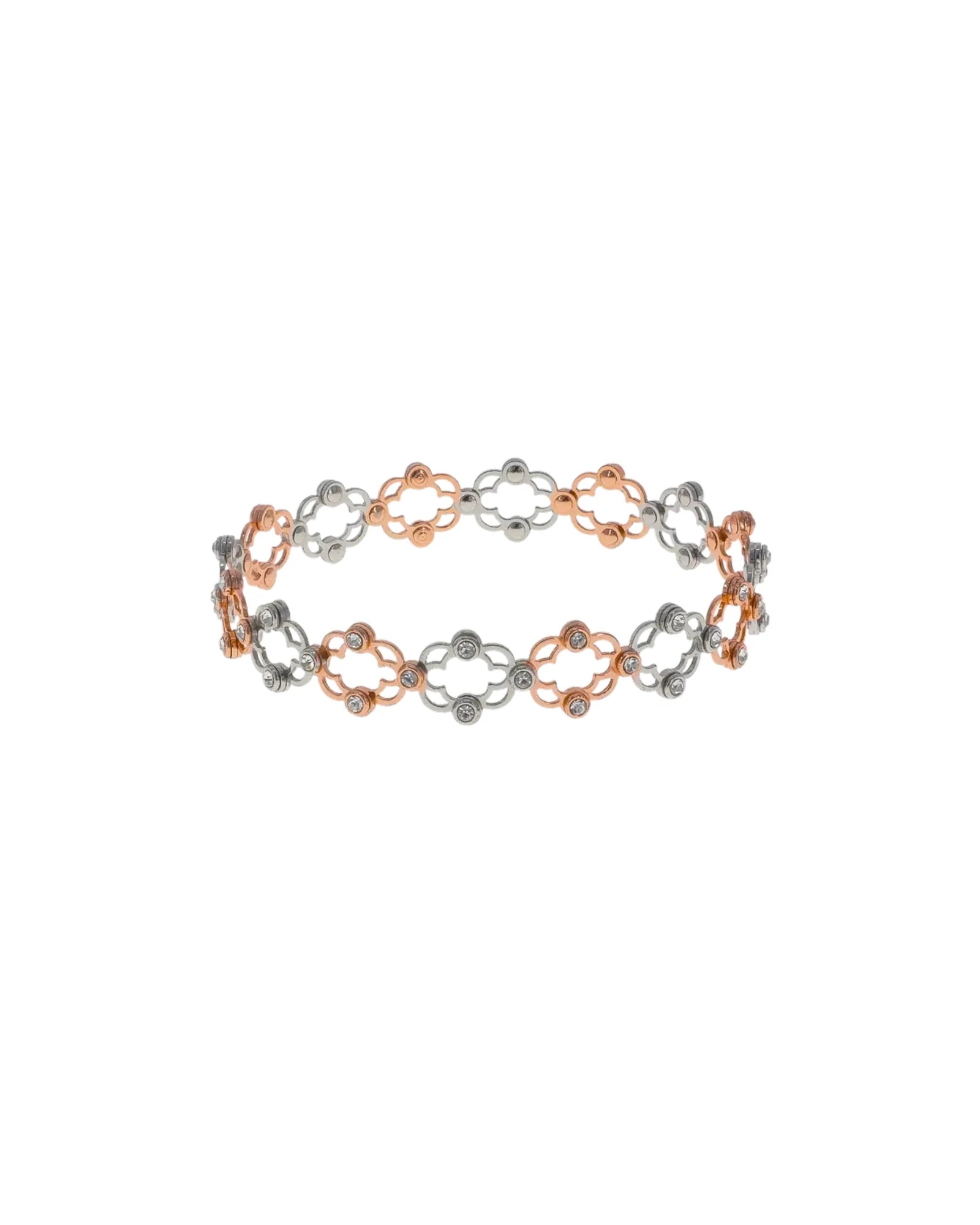 Twilight Luxe: Dual Tone Elegance Ring