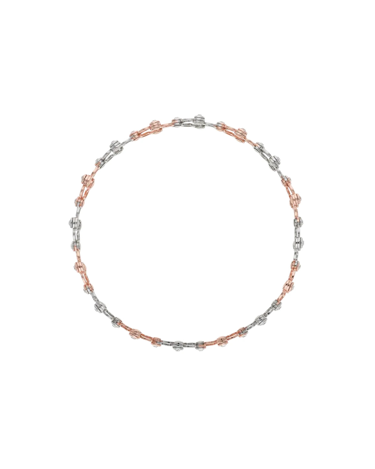Twilight Luxe: Dual Tone Elegance Ring