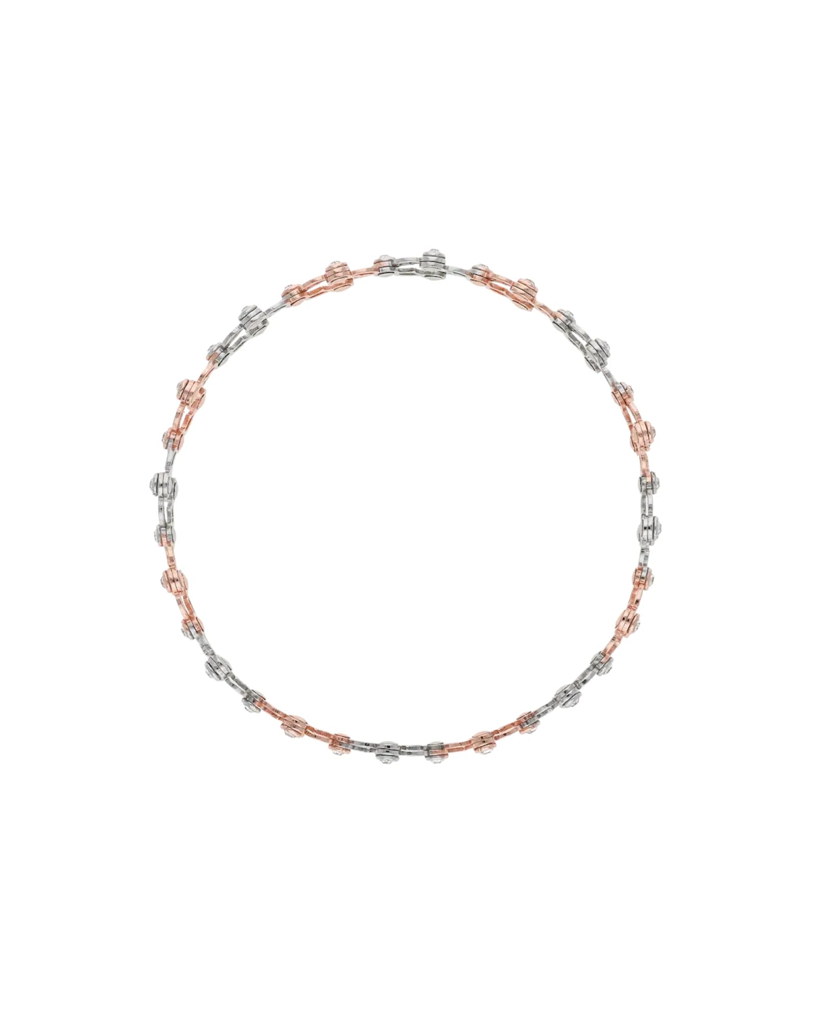 Twilight Luxe: Dual Tone Elegance Ring