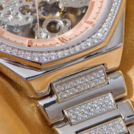 Roxerina Hexa Rose Gold Silver Watch