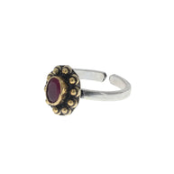 Ruby Royale: Antique Gold Toe Bichudi