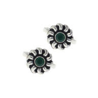 Emerald Elegance Toe Ring