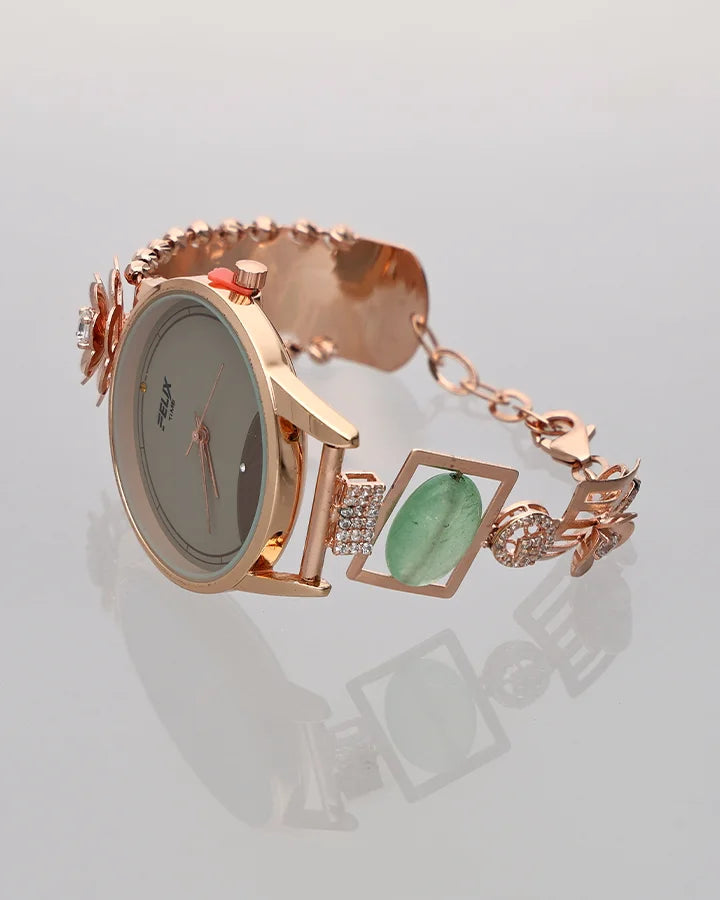 Felix Floral Watch in 92.5 Silver