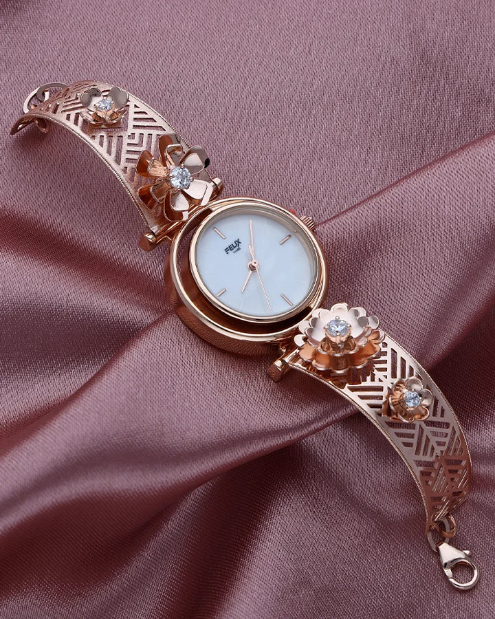 Felix Crystal Watch in 92.5 Silver