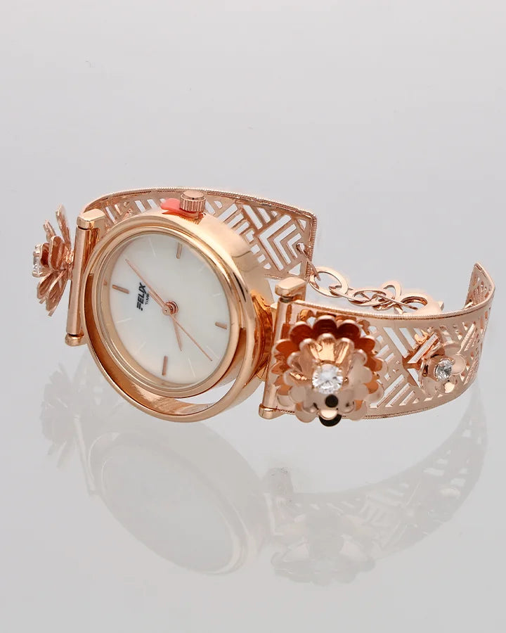 Felix Crystal Watch in 92.5 Silver