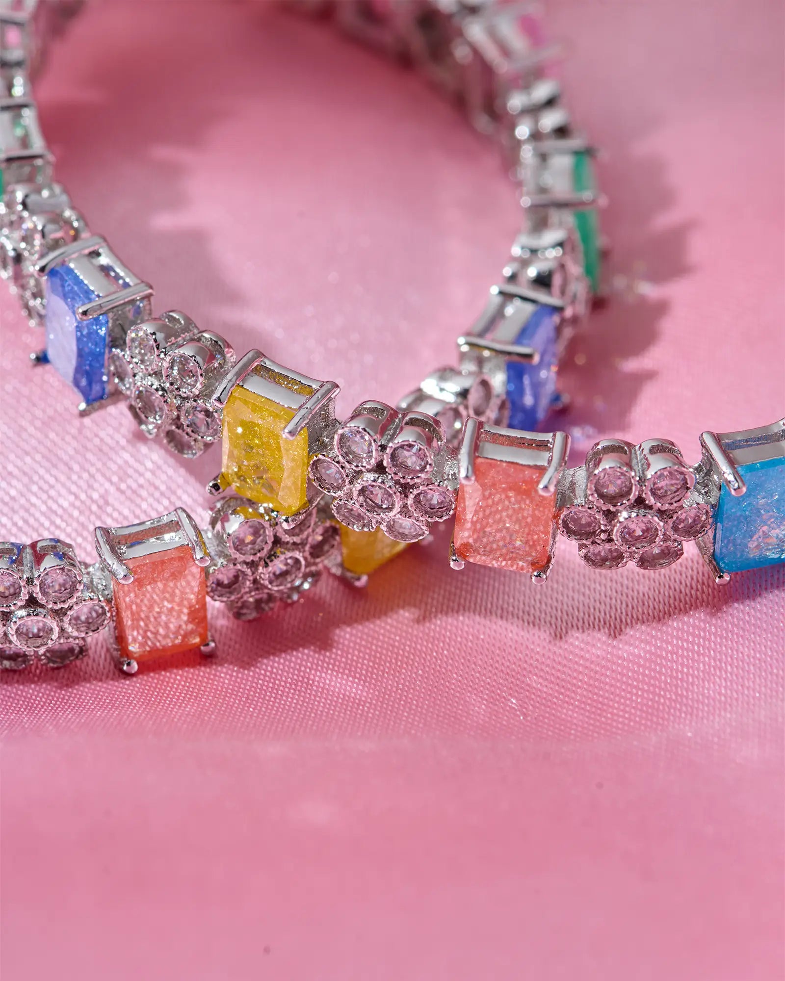 Silsila's Lustrous Crystal Bangles