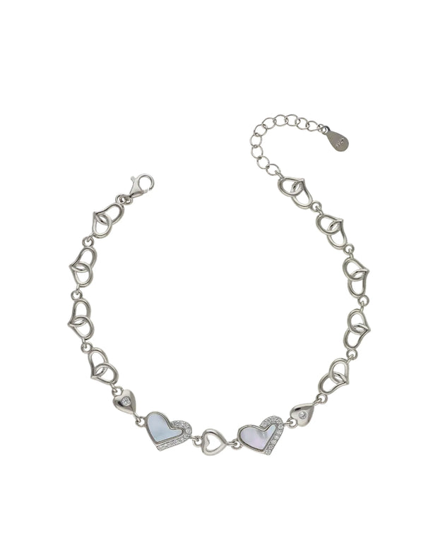 Heartfelt Elegance Charm Bracelet