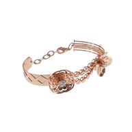 Glimmering Rose Charm Bracelet
