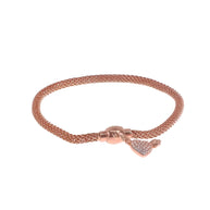 Heartfelt Rose Gold Charm Bracelet
