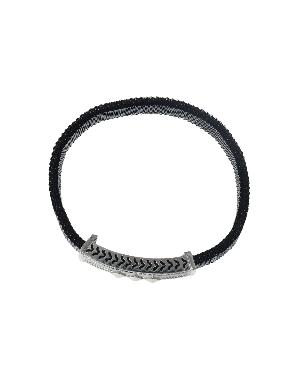 Twilight Luxe Kada: Silver & Diamond Charm