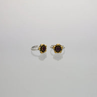 Ruby Bloom Toe Ring