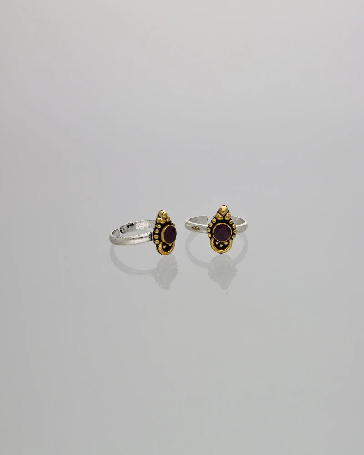 Ruby Radiance Toe Ring