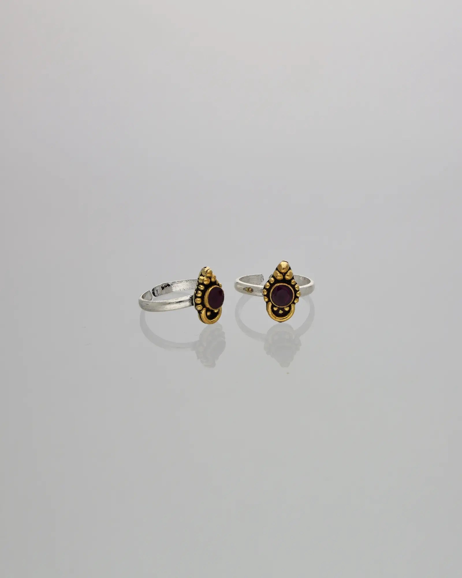 Ruby Radiance Toe Ring