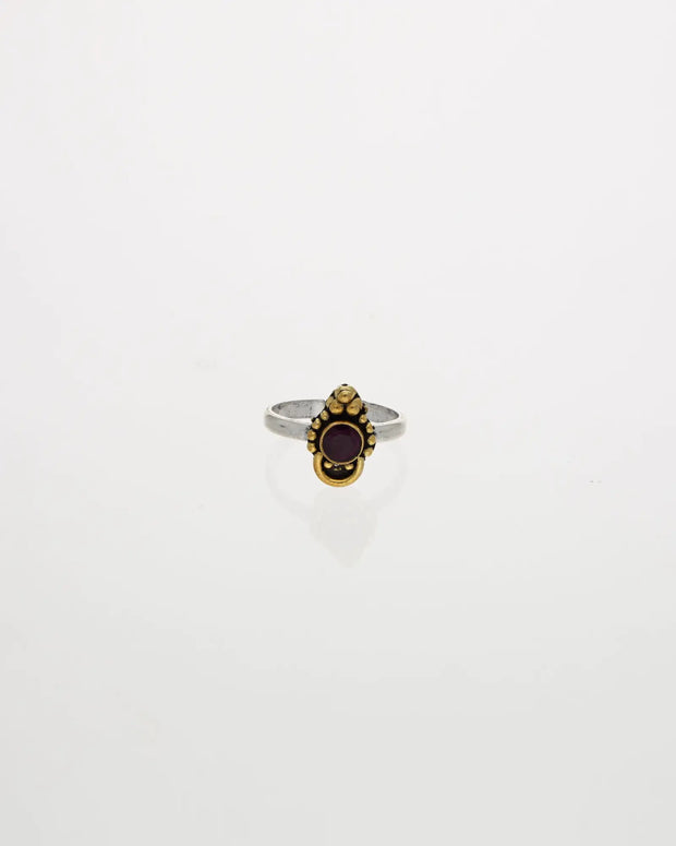 Ruby Radiance Toe Ring