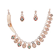 Lustre Rose gold collar set