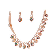 Lustre Rose gold collar set