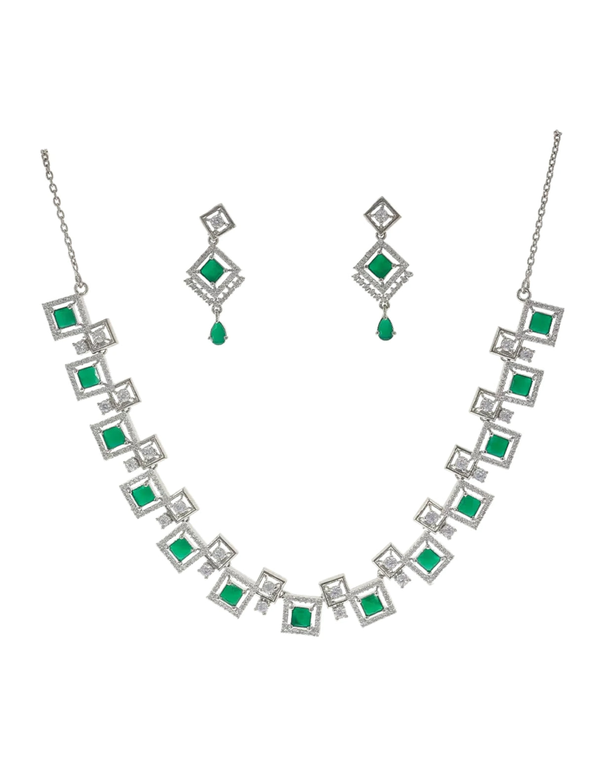 Emerald Elegance Luxe Collar Set