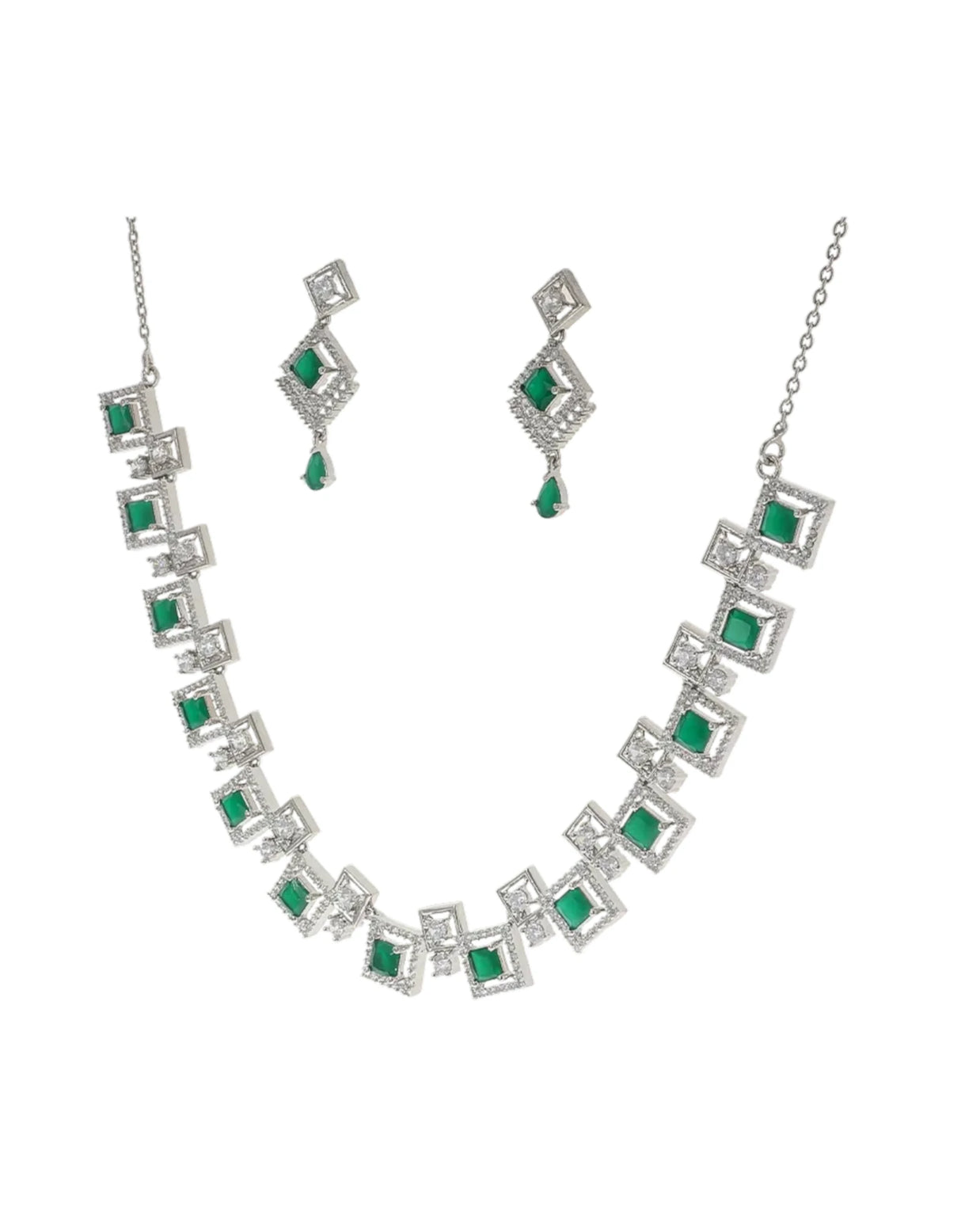 Emerald Elegance Luxe Collar Set