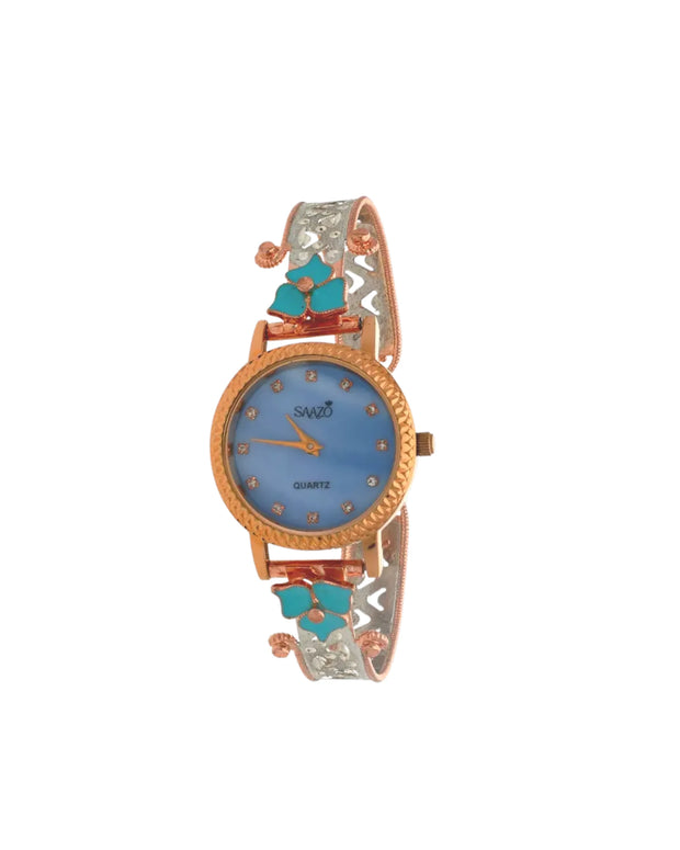 Floral Elegance: SAAZO Luxe Watch