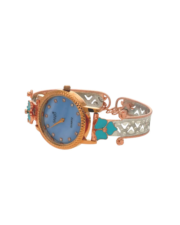 Floral Elegance: SAAZO Luxe Watch