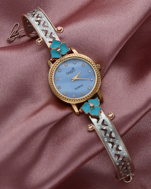 Floral Luxe Watch in 92.5 Silver