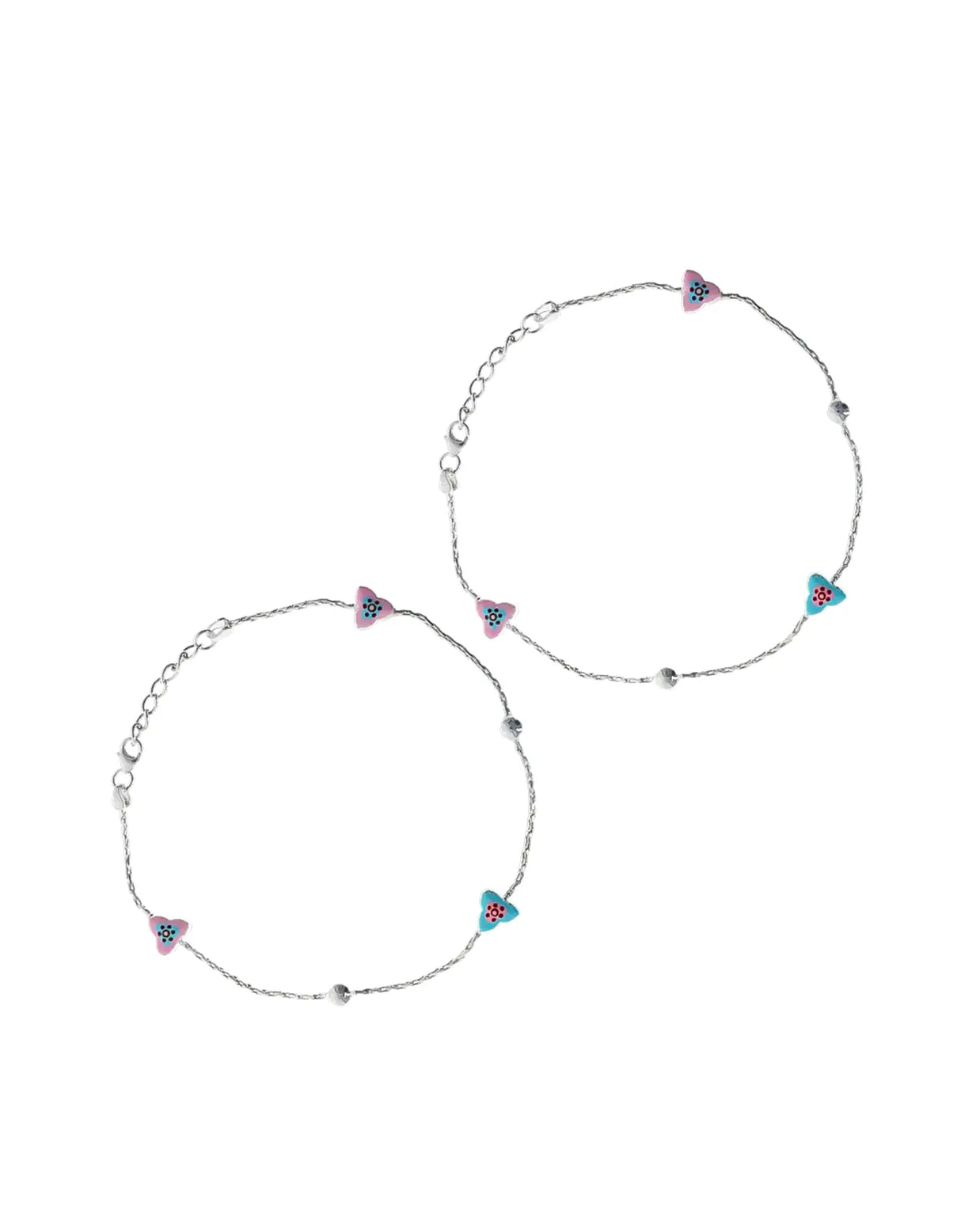 Butterfly Bliss Silver Anklet