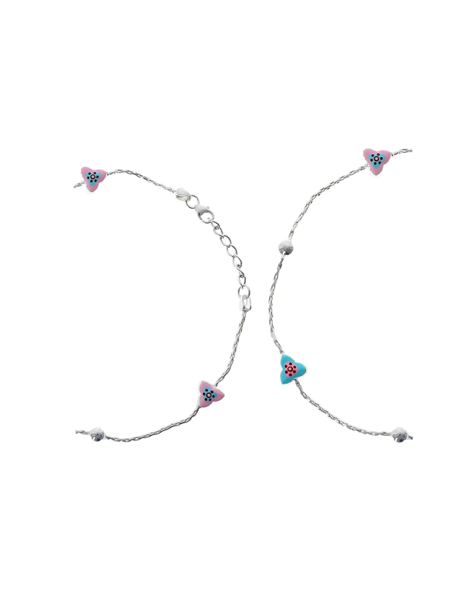 Butterfly Bliss Silver Anklet