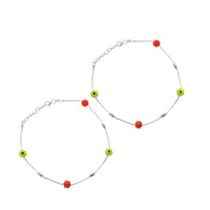Chic Evil Eye Silver Anklet Bliss