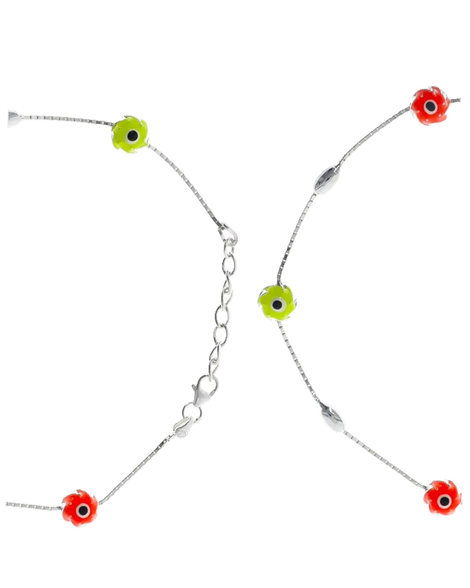 Chic Evil Eye Silver Anklet Bliss