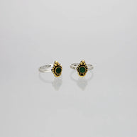 Verdant Blossom Toe Ring