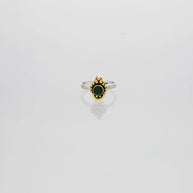 Verdant Blossom Toe Ring