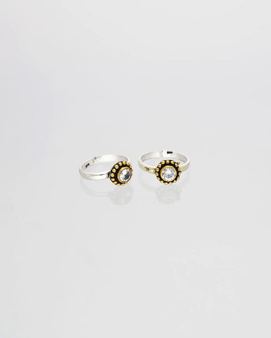 Chandrika Toe Ring in 92.5 Silver