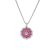 Twilight Blossom Charm Duo Pendant