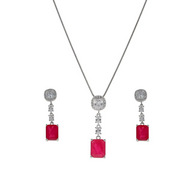 Twilight Charm Duo: Luxe Red Elegance