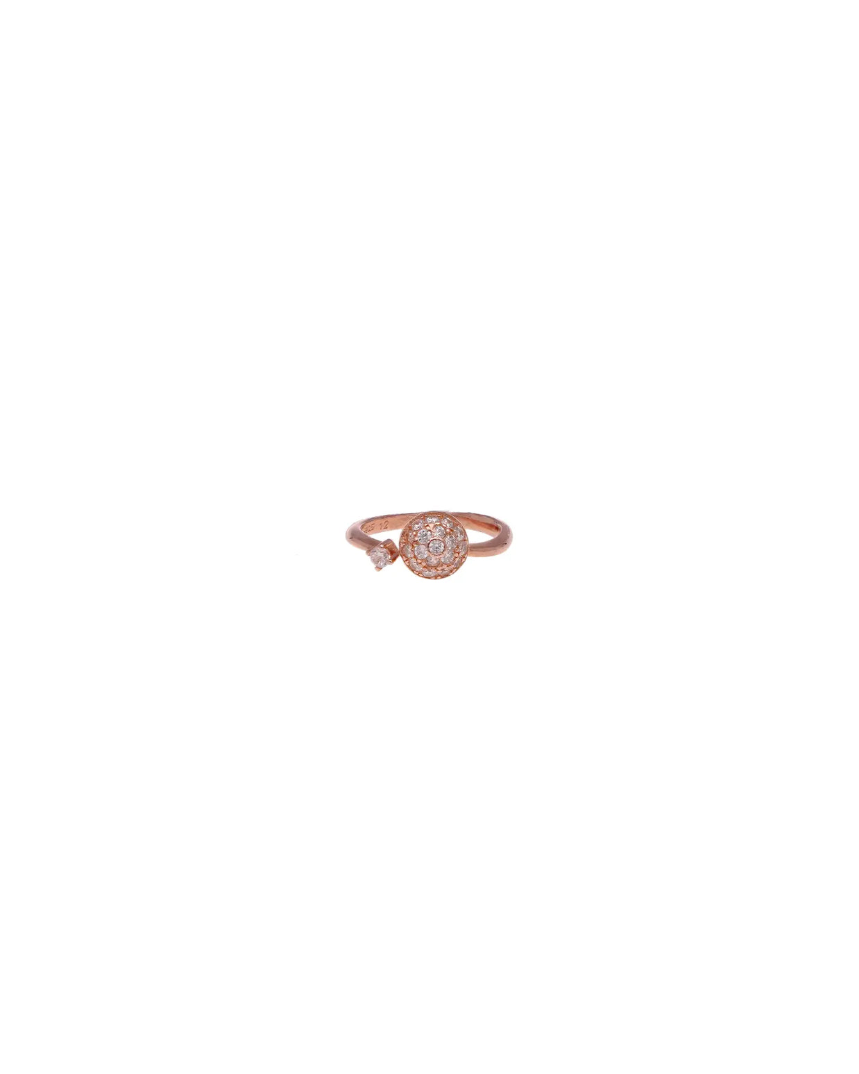 Rose Gold Radiance: Adjustable Dome Ring